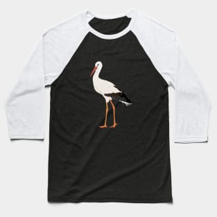 Stork Bird Baseball T-Shirt